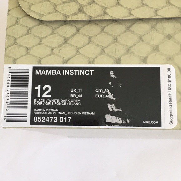 NEW Nike Men’s Kobe Basketball Shoes Sz. 12 - Picture 7 of 7